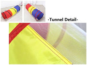 4PCS Pop-Up Square Triangle Tunnel Play Tent Kit Set by dealonline.co.nz