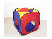 4PCS Pop-Up Square Triangle Tunnel Play Tent Kit Set by dealonline.co.nz