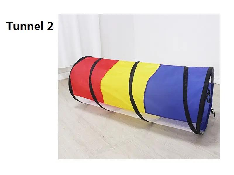 4PCS Pop-Up Square Triangle Tunnel Play Tent Kit Set by dealonline.co.nz