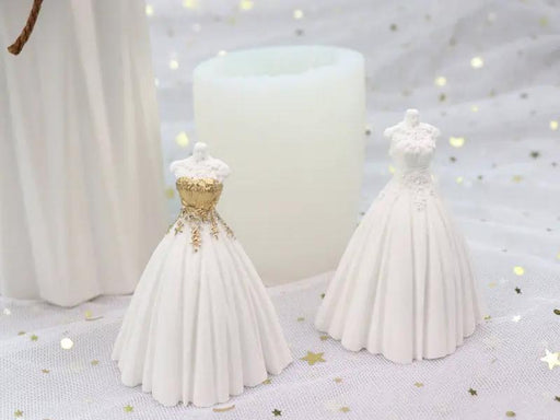 Wedding Bridal Dresses Moulds for Candle, Epoxy Resin, Jesmonite, Aqua Resin, Bramblier and Cement by Resin Art NZ