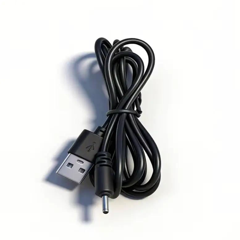 Barrel Jack Power Cable - 2.0mm x 2.0mm charger (Black) 1.5m by 9eight5