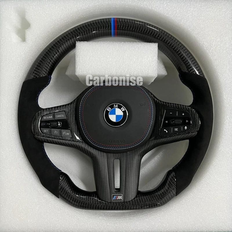 BMW Steering Wheel (Carbon Fiber+Alcantara) #17 by CARBONISE
