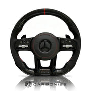Mercedes-Benz Steering Wheel (Forged Carbon Fiber+Alcantara) #17 by CARBONISE