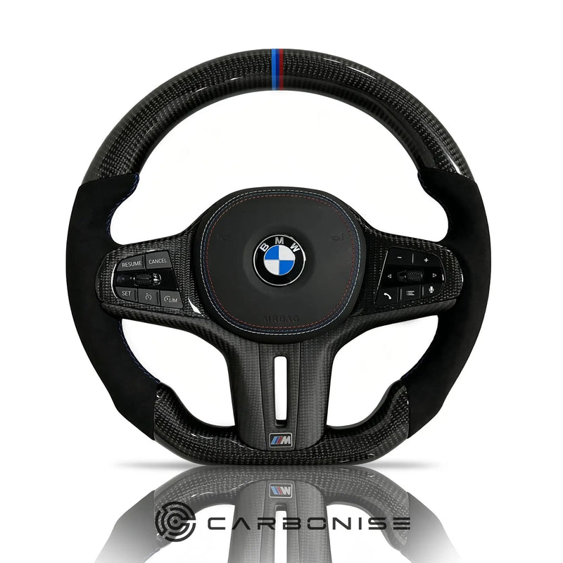 BMW Steering Wheel (Carbon Fiber+Alcantara) #17 by CARBONISE