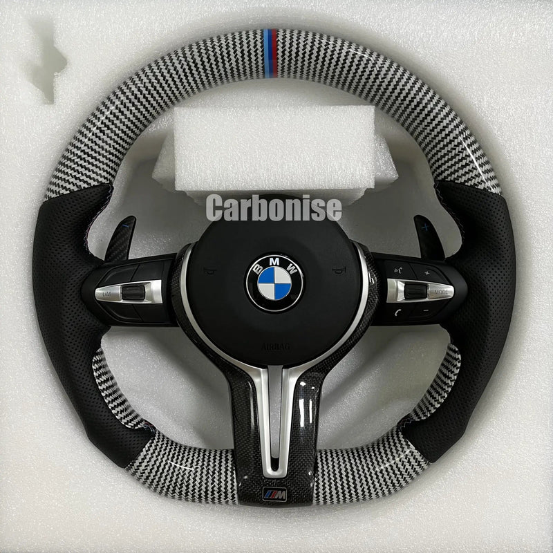 BMW Steering Wheel (Carbon Fiber+Perforated Leather) @17 by CARBONISE