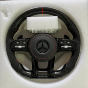 Mercedes-Benz Steering Wheel (Forged Carbon Fiber+Alcantara) #17 by CARBONISE