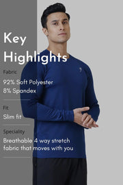 Rush Fullsleeves T-shirt Blue by Fuaark Nz