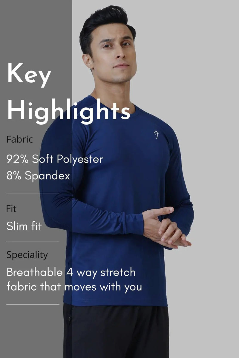 Rush Fullsleeves T-shirt Blue by Fuaark Nz