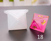 Dice Silicone Resin Casting Moulds Multiple Shapes Polyhedral Dice Moulds for Resin Lovers Table Games DIY Making by Resin Art NZ