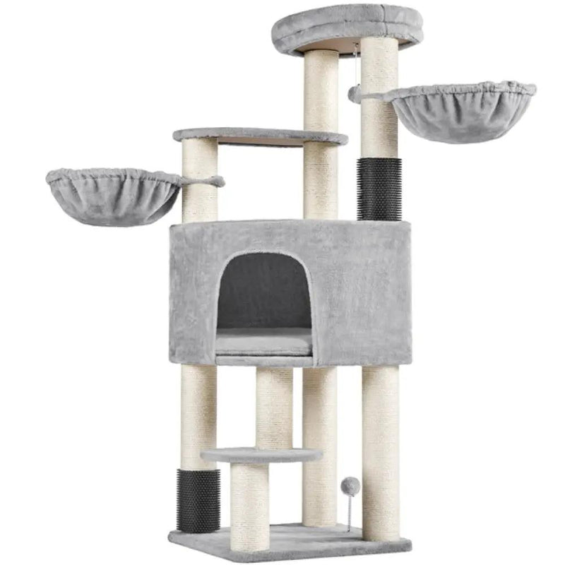 Multilevel Heavy-Duty Cat Tree with Thick Scratching Posts by Yaheetech