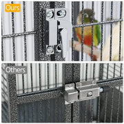 H68.5'' Play Top Parrot Cage Metal Rolling Bird Cage by Yaheetech