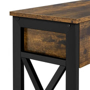 2-Tier X-Design Console Table Hall Table by Yaheetech