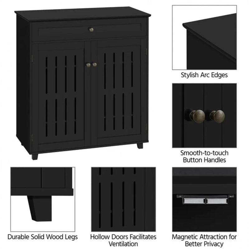 4 Tier Shoe Storage Cabinet Shoe Rack by Yaheetech