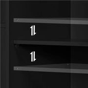 Wooden Bathroom Cabinet 4 Drawers & Cupboard Bathroom Storage Unit by Yaheetech