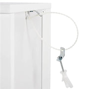White Bathroom Cabinet 2 Hideaway Drawers 1 Shelf by Yaheetech
