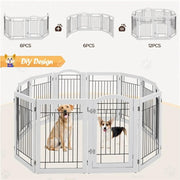 6-Panel Pet Puppy Safety Fence with 3 Support Feet by Yaheetech
