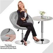 Makeup Vanity Chair Tufted Style Barrel Chair by Yaheetech