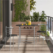 Modern Round Dining Table Set for 2 Dining Chairs by Yaheetech
