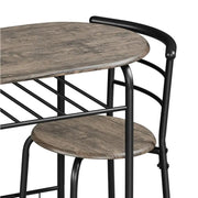3 Piece Dining Set Dining Table Dining Chair Set by Yaheetech