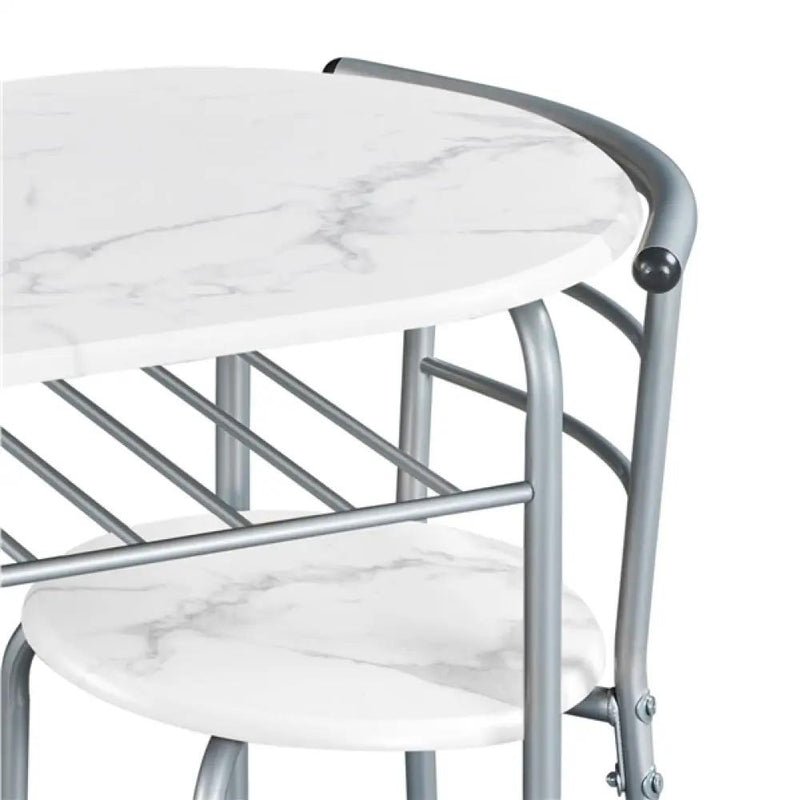 Modern Dining Set 1X Table + 2 Chairs by Yaheetech