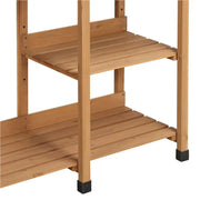 Potting Bench Table Removable Sink Firwood Drawer Open Multiple Shelves by Yaheetech