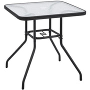 Outdoor Coffee Table Patio Square Bistro Table by Yaheetech