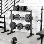 3 Tier Dumbbell Barbell Rack Weight Plate/Bar Storage Holder by Yaheetech