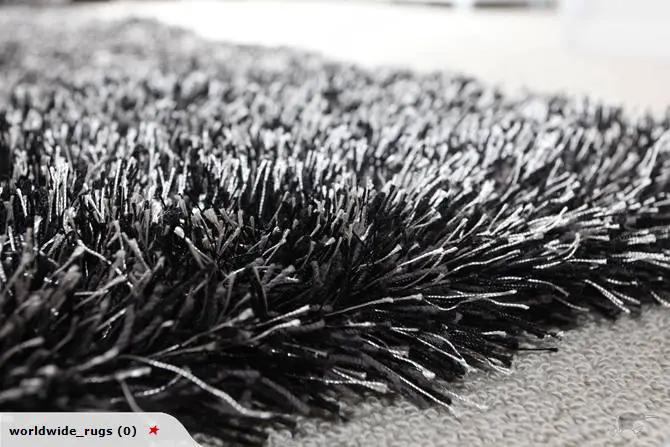 Storm Black Rug 2.3x1.6m by Kiwi Grab