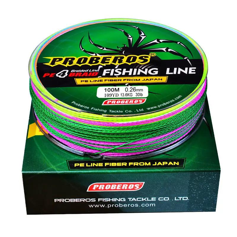 Braided Fishing Line 4 Strands Stronger Multifilament PE Braid Wire 1#15LB 100m by dealonline.co.nz