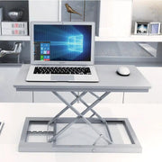 Adjustable Laptop Table Desk - Silver&Grey by salelink.co.nz