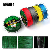 Braided Fishing Line 4 Strands Stronger Multifilament PE Braid Wire 1#15LB 100m by dealonline.co.nz