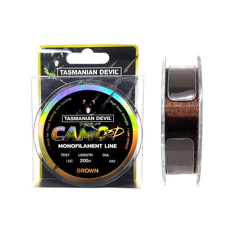 Tasmanian Fishing Line Tassie Devil Camo 3D Monofilament 200m Spool – 5pk Tassie Devil Camo 3D Monofilament 200m Spool – 5pk