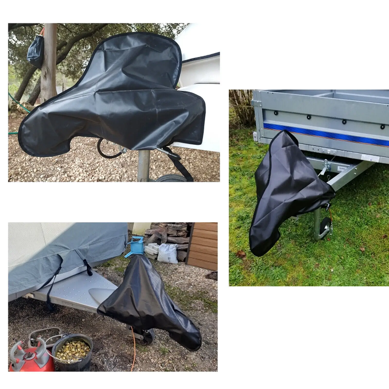 Caravan Hitch Cover Trailer Tow Ball Coupling Lock Cover Waterproof PVC Nylon by salelink.co.nz