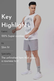 Magnitude Deep Arm Tank White by Fuaark Nz