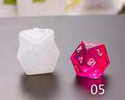 Dice Silicone Resin Casting Moulds Multiple Shapes Polyhedral Dice Moulds for Resin Lovers Table Games DIY Making by Resin Art NZ