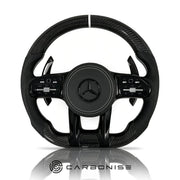 Mercedes-Benz Steering Wheel (Carbon Fiber+Perforated Leather) #18 by CARBONISE