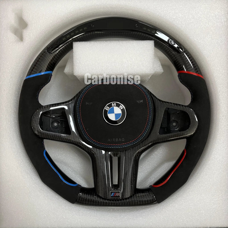 BMW Steering Wheel (Carbon Fiber+Alcantara) #18 by CARBONISE