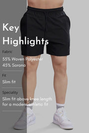 Thread Shorts Black by Fuaark Nz