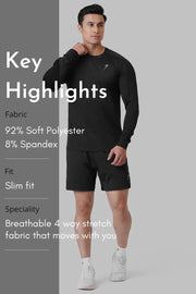 Rush Fullsleeves T-shirt Black by Fuaark Nz