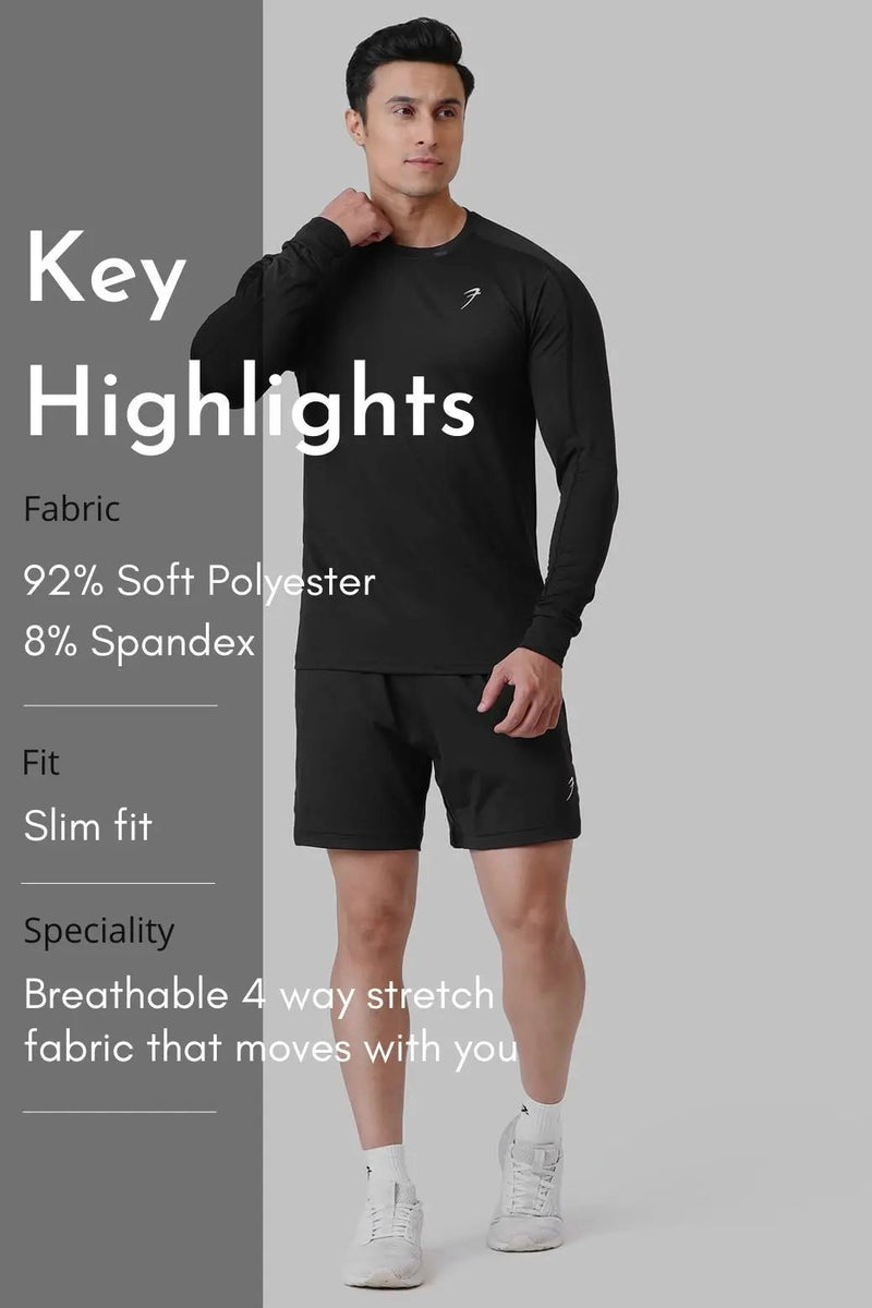 Rush Fullsleeves T-shirt Black by Fuaark Nz