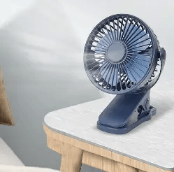 USB Mini Clip Fan Silent Rechargeable For Dorm Rooms by Action Outdoors Limited