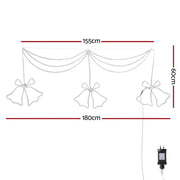 SportZone.co.nz Occasions > Christmas > Outdoor Decorations & Lights 1.8M Christmas Lights 288 LED Bell Motif Light Decorations Jingle Jollys 1.8M Christmas Lights 288 LED Bell Motif Light Decorations Jingle Jollys