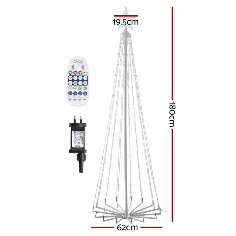 SportZone.co.nz Occasions > Christmas > Christmas Trees Jingle Jollys Christmas Tree 1.8m 265 RGB LED Fairy Lights Xmas Trees Decoration Jingle Jollys Christmas Tree 1.8m 265 RGB LED Fairy Lights Xmas Trees Decoration