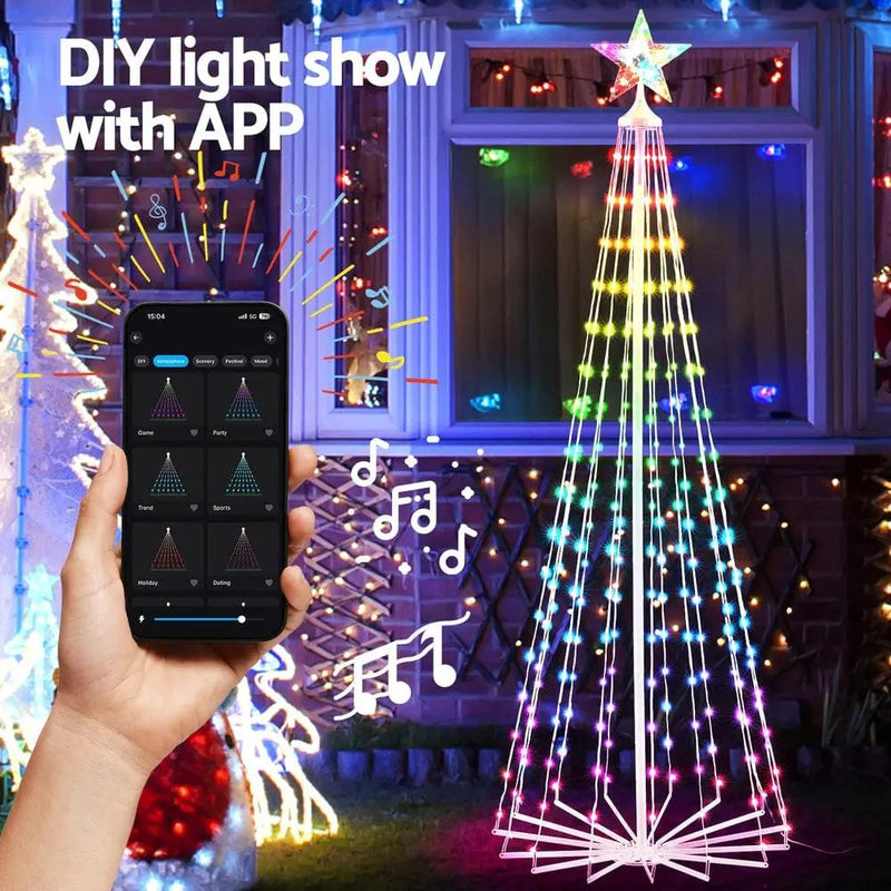 SportZone.co.nz Occasions > Christmas > Christmas Trees Jingle Jollys Christmas Tree 1.8m 265 RGB LED Fairy Lights Xmas Trees Decoration Jingle Jollys Christmas Tree 1.8m 265 RGB LED Fairy Lights Xmas Trees Decoration