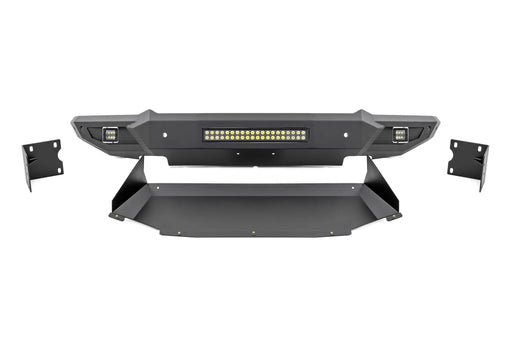 High Clearance Front Bumper LED Lights & Skid Plate Ram 1500 (19-24) by Magwarehouse.com