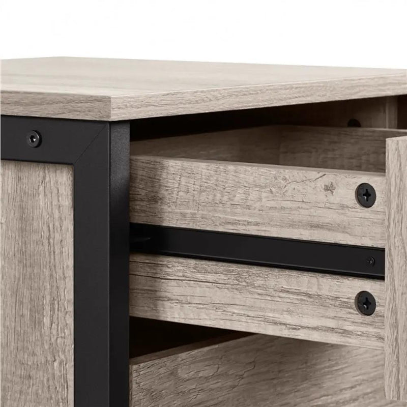 3 Drawer Nightstand Storage Nightstand Metal Frame Dresser Organizer by Yaheetech