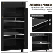 4 Tier Shoe Storage Cabinet Shoe Rack by Yaheetech