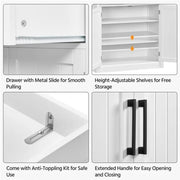 Tall Pantry Cupboard Kitchen Pantry Cabinet Freestanding Storage Cabinet by Yaheetech