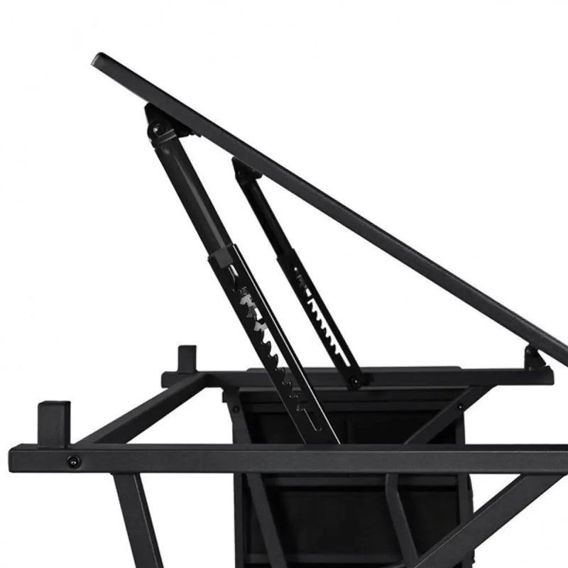 Drafting Table & Stool Set For Artists Tilting Tabletop with Additional Side Countertop by Yaheetech