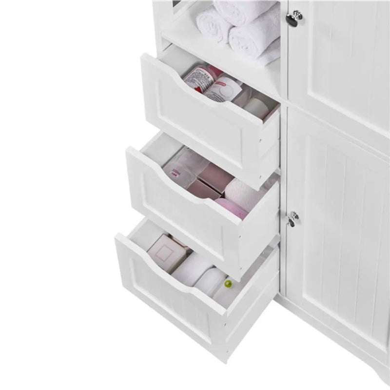 Freestanding Floor Cabinet Bathroom Storage by Yaheetech